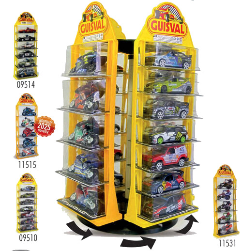 EXPOSITOR GIRATORIO SOBREMESA 23 PIEZAS FURIA-3 METALICOS