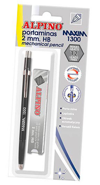 BLISTER PORTAMINAS 2MM MAXIM+12 MINAS-BLISTER