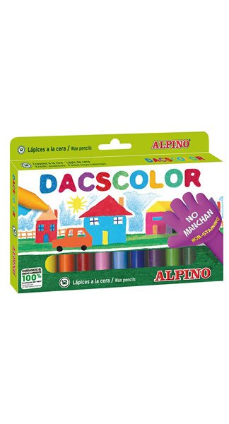 CERAS 12 COLORES DACSCOLOR CAJA