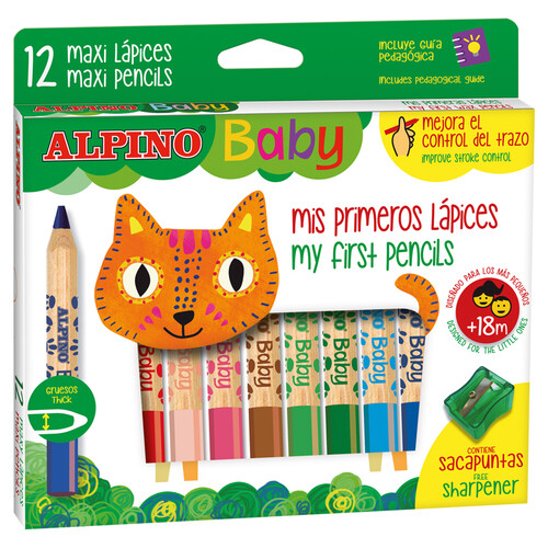 LAPICES 12 COLORES BABY ALPINO