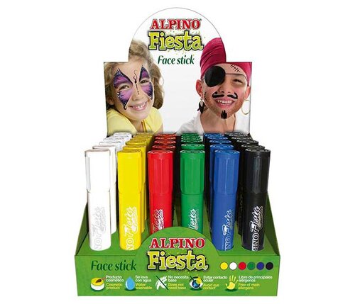MAQUILLAJE BARRA 5GR APLICADOR 36U EXP. FACE STICK FIESTA