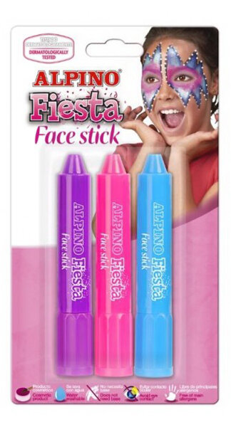 MAQUILLAJE BARRA 5GR C/APLICADOR 3U PACK PRINCESAS FIESTA