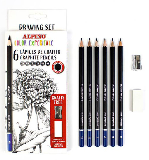 LAPICES 18 COLORES ALPINO LARGO CAJA CARTON