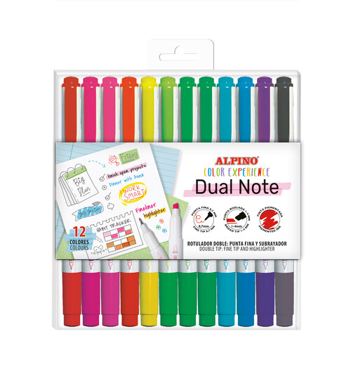ROTU DOBLE PUNTA 12 COLORES ALPINO DUAL NOTE