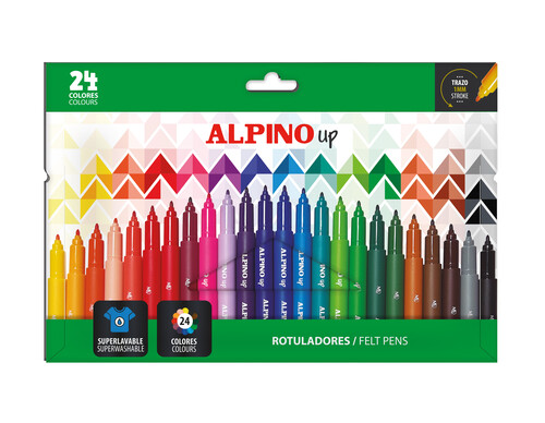 ROTU 24 COLORES ALPINO UP PUNTA 1MM