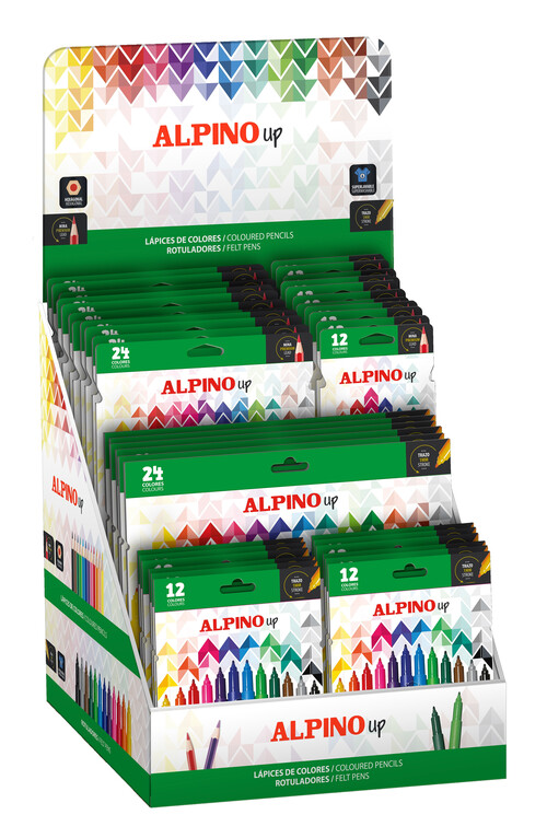 EXPOSITOR 30U + 12U GRATIS ALPINO UP SURTIDOS