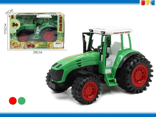 TRACTOR CON REMOLQUE Y ANIMALES