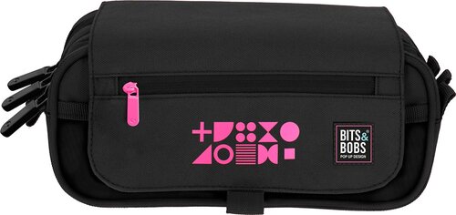 PORTATODO TRIPLE CON SOLAPA BITS&BOBS FLUOR FUCSIA