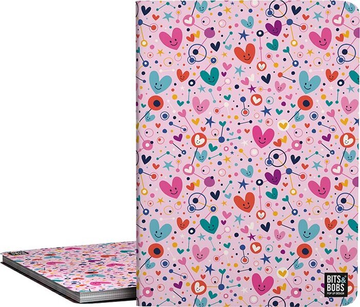 CARPETA 30 FUNDAS A4 POLIPLAS HEARTS BITS&BOTS