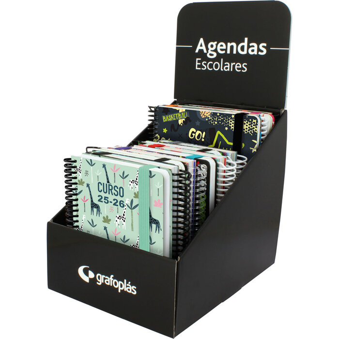 AGENDAS ESCOLARES 25-26 SURTIDAS - 12U EXP (A5 2DP Y A6 DP