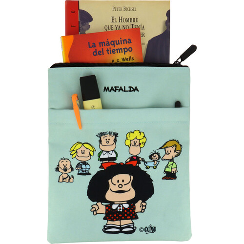 FUNDA PARA LIBROS MAFALDA Y SUS AMIGOS 22X27CM