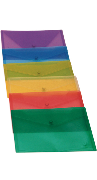 FUNDA BROCHE FOLIO CRISTAL PACK 12U ( XS TRANSPARENTE )