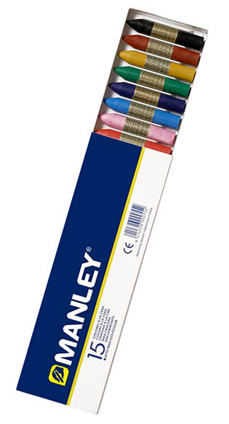 CERAS 15 COLORES MANLEY CAJA