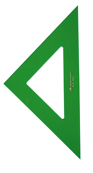 ESCUADRA 25 CM + FUNDA TECNICA FABER CASTELL