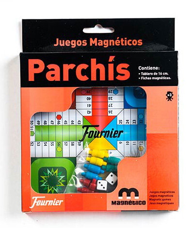 JUEGO TABLERO MAGNETICO PARCHIS 16CM INCLUYE ACCESORIOS