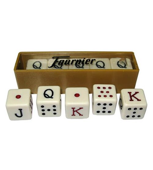 JUEGO DADOS POCKER EN CAJA PLASTICO