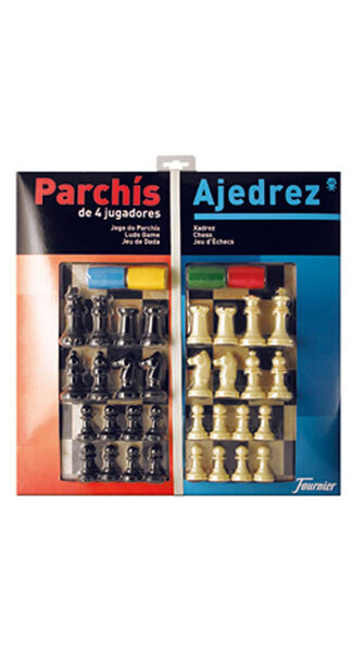 TABLERO GRANDE AJEDREZ / DAMAS + ACCESORIOS