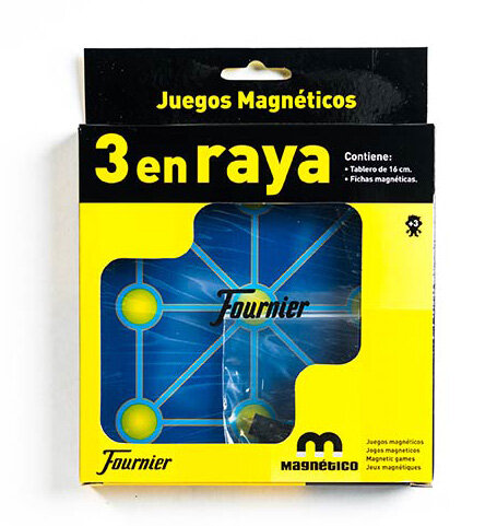 JUEGO TABLERO MAGNETICO TRES EN RAYA 16CM CON ACCESORIOS
