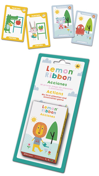 BARAJA EDUCATIVA ACCIONES LEMON RIBBON-CAJA 12