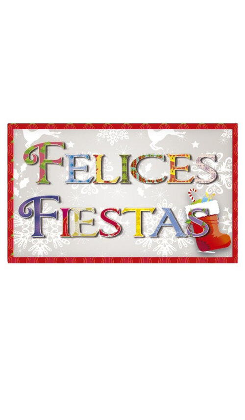 ROLLO 250 ETIQUETAS FELICES FIESTAS