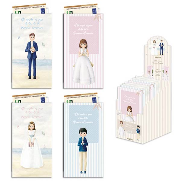 BILLETERO COMUNION MAGICO-EXPOSITOR 48U (4 MODELOS SURTIDO)