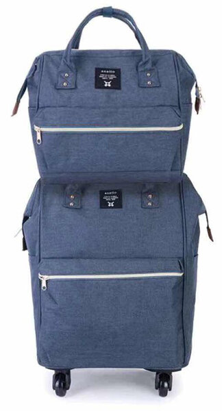 SET MALETA VIAJE + NECESER AZUL