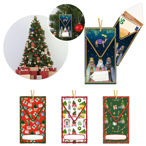 BILLETERO COLGANTE ARBOL NAVIDAD 4 MODELOS - EXP.48U
