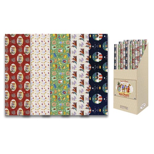 PAPEL REGALO REYES MAGOS 0,7X1M 100GR - CAJA 50