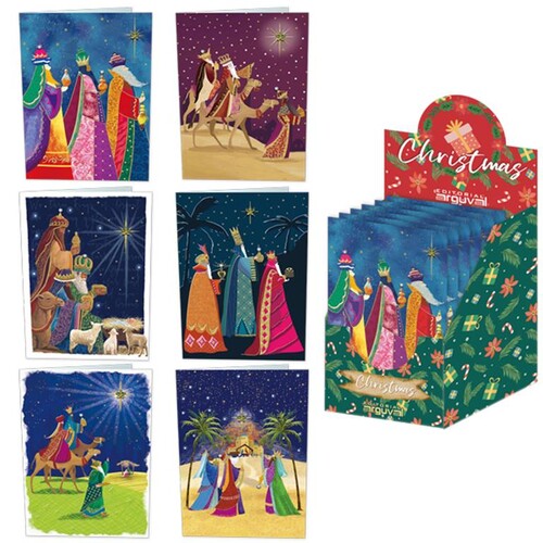 POSTAL NAVIDAD REYES MAGOS 3D 6 DISE�OS - EXP. 48U