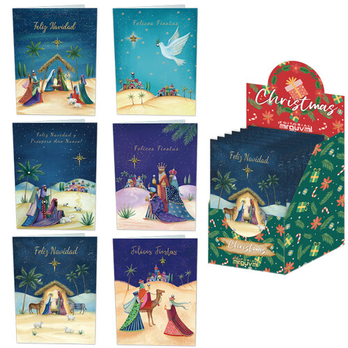 POSTAL NAVIDAD NACIMIENTO 6 DISE�OS - EXP. 48U