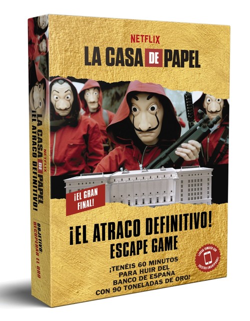 CASA DE PAPEL, LA. ESCAPE GAME. OBJETIVO: LIBERAR A RIO