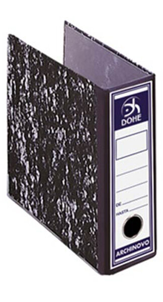 ARCHIVADOR AZ CUARTO CARTON FORRADO NEGRO JASPEADO ARCHINOV