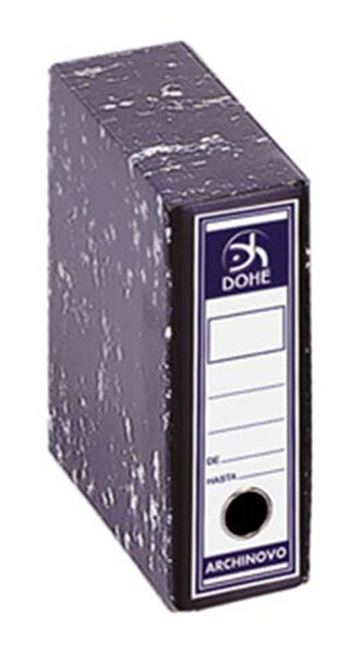 FUNDA ARCHIVADOR AZ CUARTO ARCHINOVO NEGRO JASPEADO FORRADO