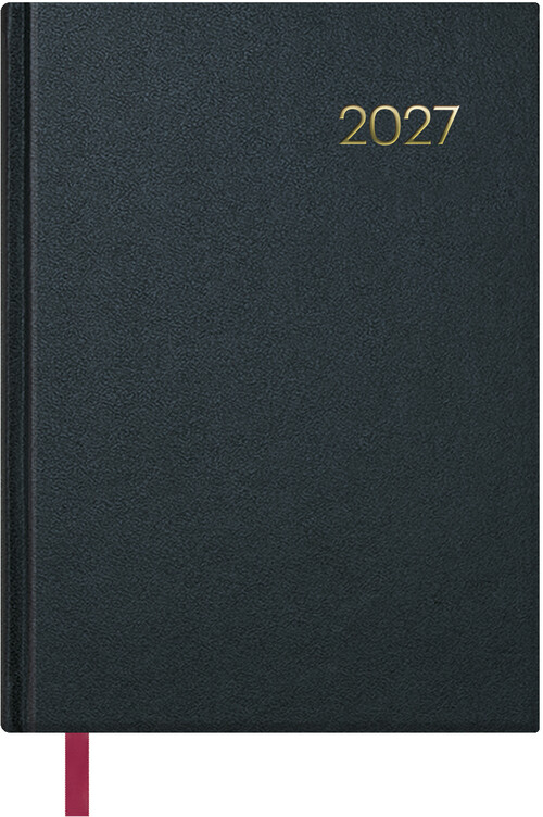 AGENDA A�O 2027 14X20CM DIA A DIA SEGOVIA NEGRO COSIDA