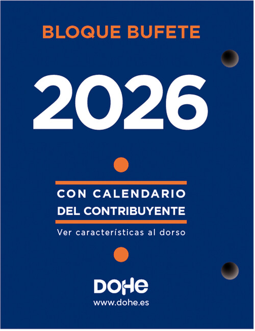 BLOQUE BUFETE 2026 CASTELLANO 8,5X11CM - TACO DOHE