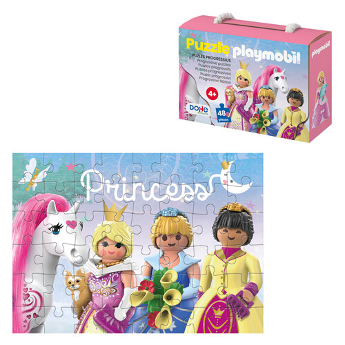 PUZZLE PROGRESIVO 48 PIEZAS PLAYMOBIL PRINCESAS