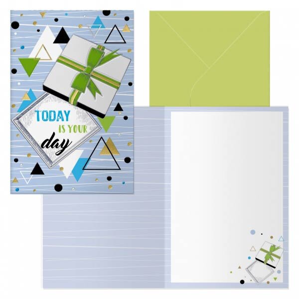 POSTAL PAPA ERES EL REY 11,5X17 C/ SOBRE DE COLOR