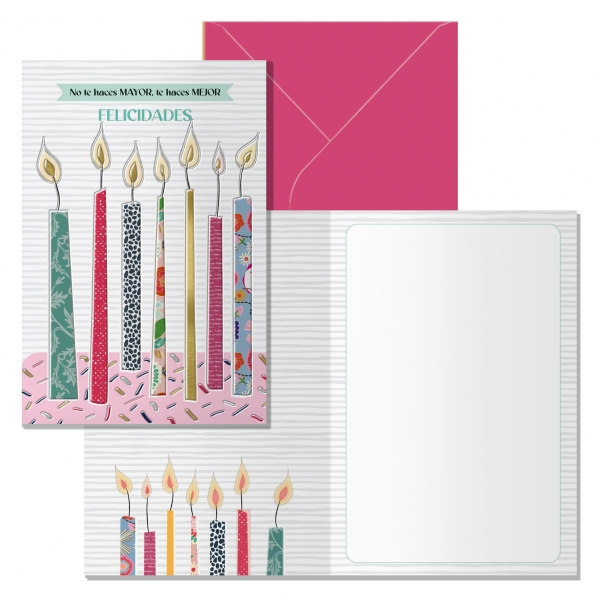 POSTAL NO TE HACES MAYOR TE HACES MEJOR MOD.AZUCAR C/SOBRE