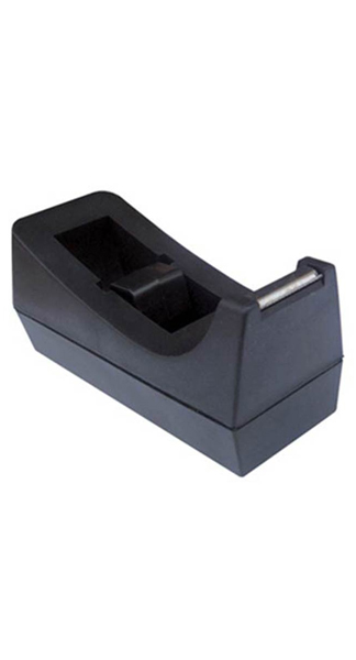PORTARROLLOS 33M NEGRO (NO INCLUYE CINTA ADHESIVA)
