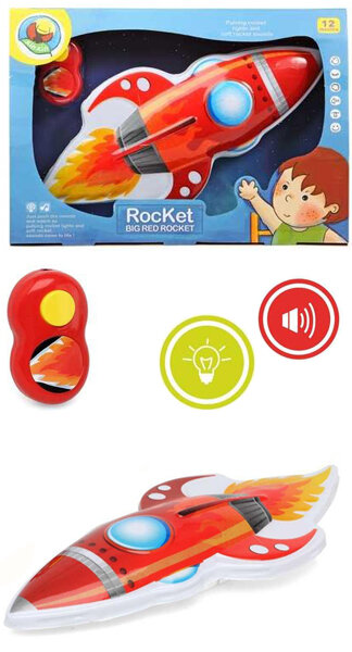 COHETE CON LUZ 36X24CM