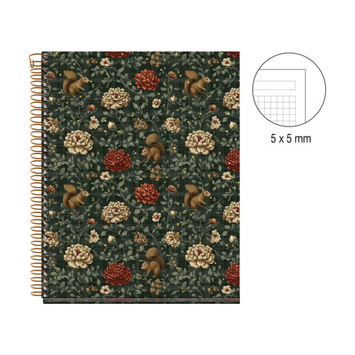 BLOCK A5 80 5X5CM FOREST GOLDEN HIGHLAND