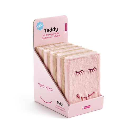 CUADERNO PELUCHE A5 80H SURTIDO TEDDY BACK2FUN - 10U EXP