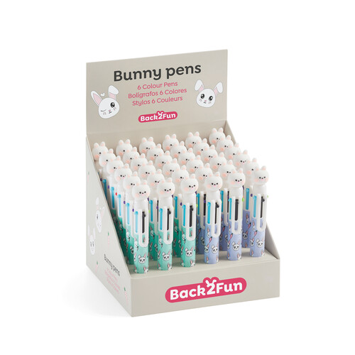 BOLI 6 COLORES BUNNY BACK2FUN - 36U EXP.