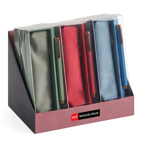 EXPOSITOR 12 SETS BOLI METALICO + PORTATODO MINI SURTIDOS