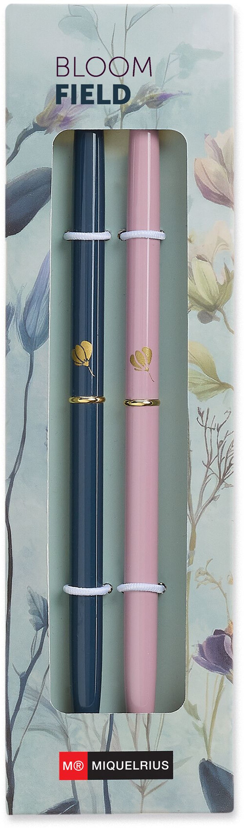 SET 2 BOLI METALICOS TINTA AZUL BLOOM FIELD