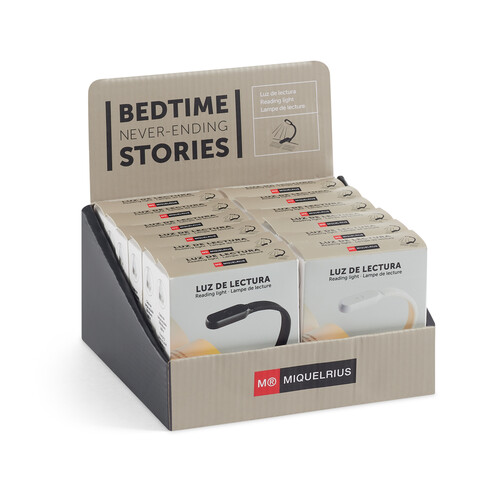 LUZ DE LECTURA 3 MODOS DE ILUMINACION SURTIDAS - 12U EXPO