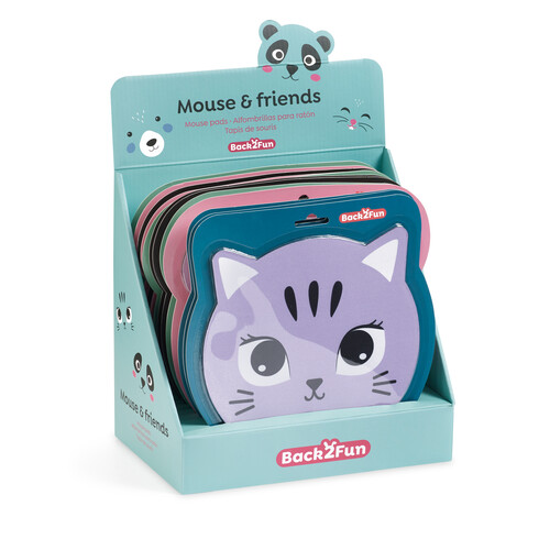 ALFOMBRILLAS ANIMALES 216X200MM SURTIDOS B2F - 12U EXPO