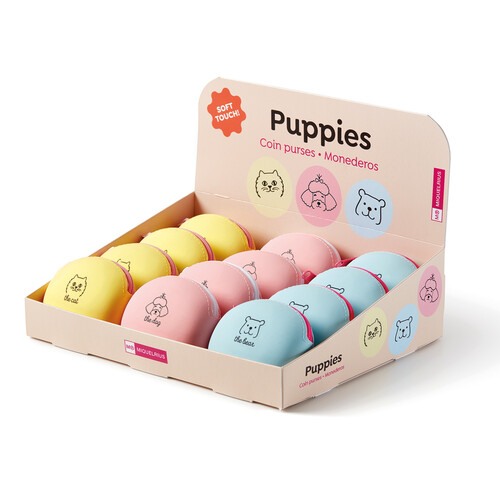 MONEDERO SILICONA ANIMALES SURTIDOS BACK2FUN - 12U EXP