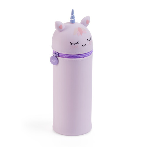 PORTATODO SILICONA REDONDO UNICORNIO LITTLE PETS BACK2FUN