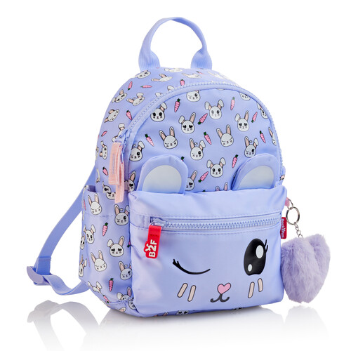 MINI MOCHILA 2 COMPARTIMENTOS BACK2FUN LILA CONEJO